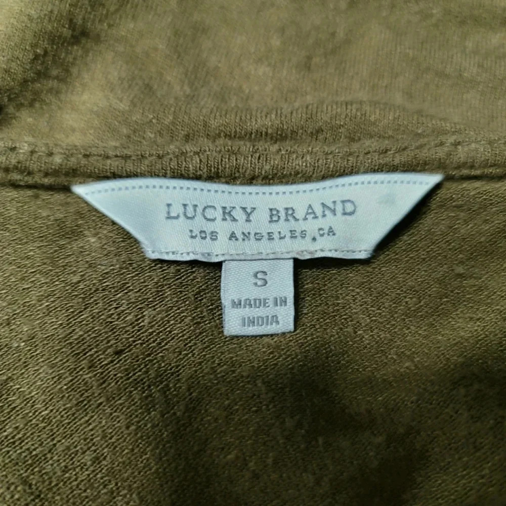 Lucky Brand Boho Embroidered V neck pullover size small - Picture 6 of 7